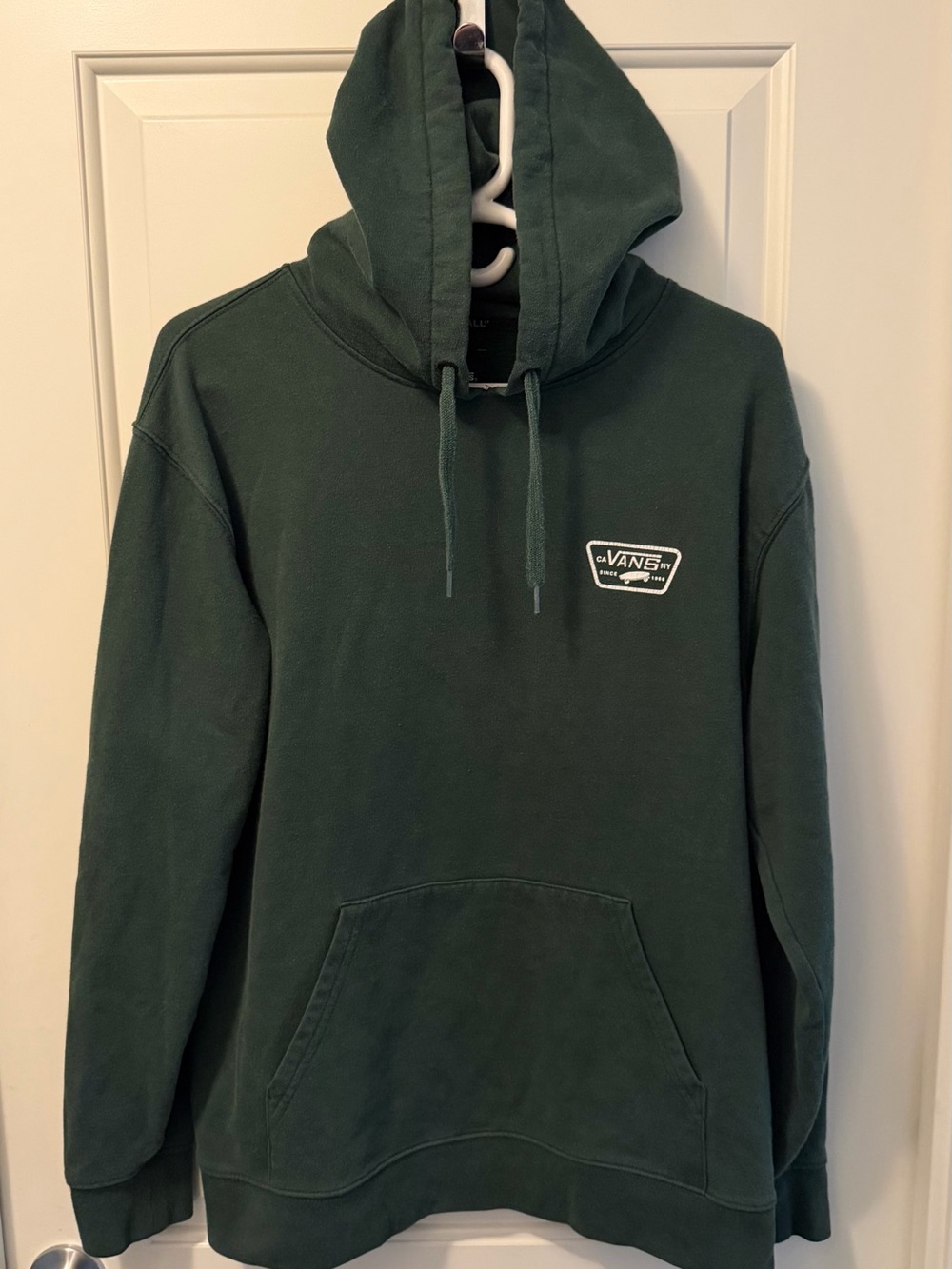 Vans Dark Green Pullover Hoodie with Small Chest Patch